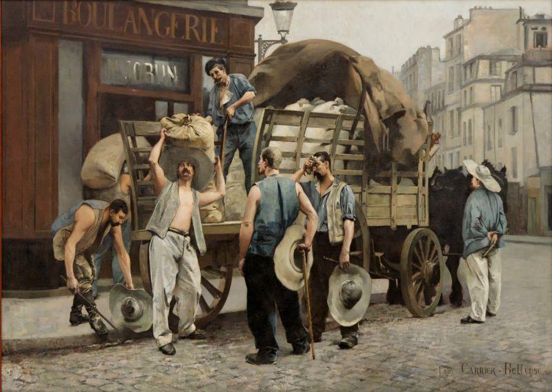 Louis Carrier-Belleuse Porteurs de farine. Scxne parisienne (Flour carriers. Scene from Paris).